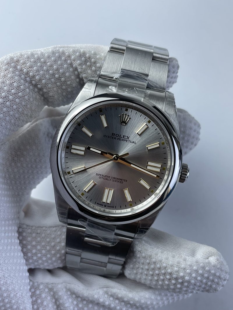 (준비완료/특급배송)NO.2330/VS공장 롤렉스 오이스터퍼페츄얼 실버 다이얼 41미리