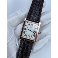 (준비완료/특급배송)NO.2937/K11공장 까르띠에 탱크솔로 27MM 가죽 로즈골드